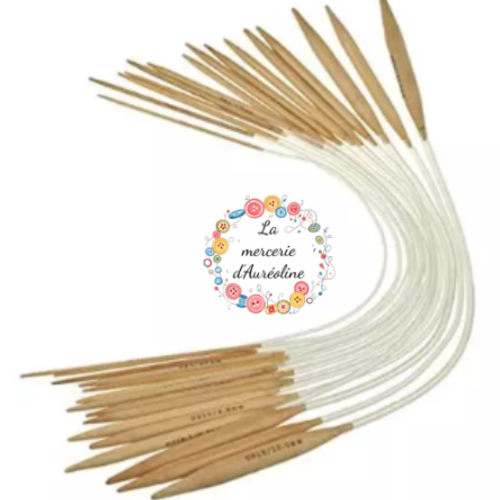 Aiguilles circulaires - bambou - 100cm