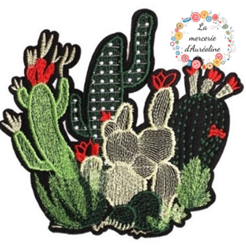Patch "cactus sauvages en fleurs"