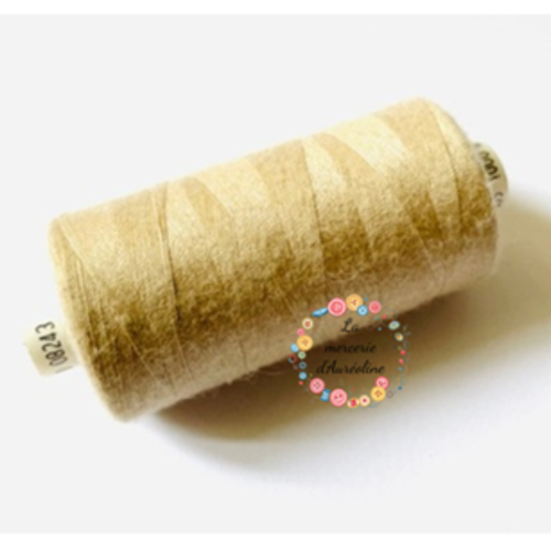 Fil à coudre beige clair - 1km