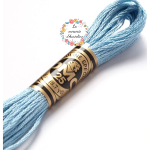 Fil à broder main dmc - 519 - embruns bleutés