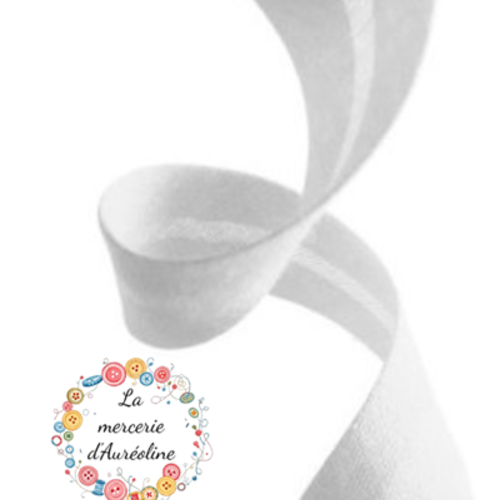 Biais de coton blanc - 2cm