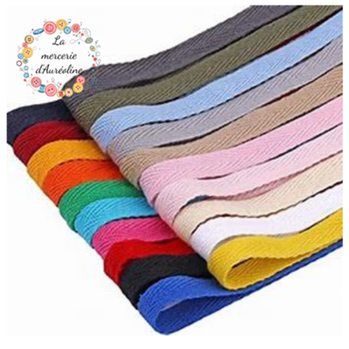 Ruban sergé de coton - 10mm x 3m