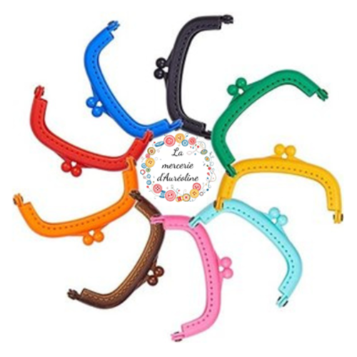 Fermoir coloré pour bourse - 8,5cm