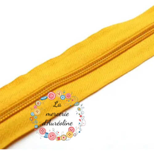 Fermeture éclair non séparable - jaune impérial - 25cm
