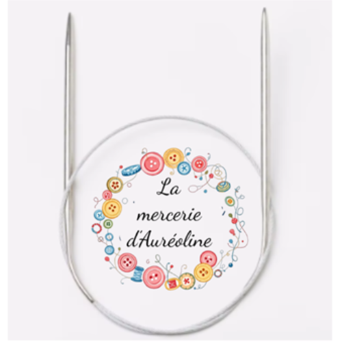 Aiguilles tricoter circulaires - acier - 80cm