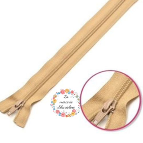 Fermeture éclair non séparable -  vanille