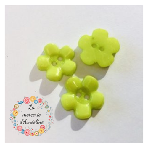 Bouton "fleur pop"  - 14mm x3