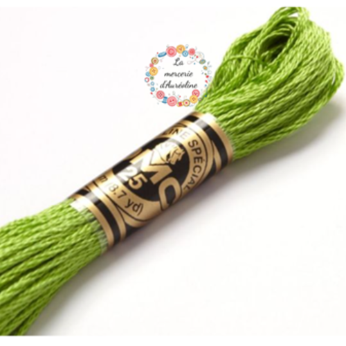 Fil à broder à la main dmc - 704 - vert citron