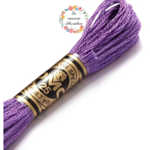 Fil à broder main dmc - 208 - pensée