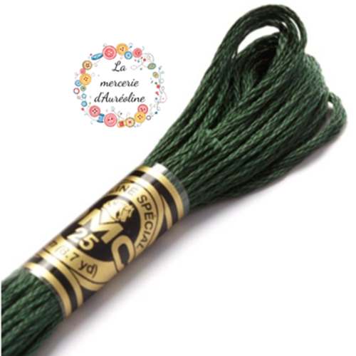 Fil à broder main dmc - 319 - ombre verte