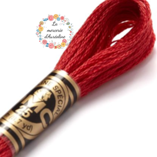 Fil à broder main dmc - 347 - rouge egyptien