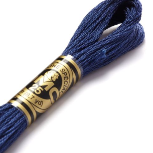 Fil à broder main dmc - 336 - bleu indigo