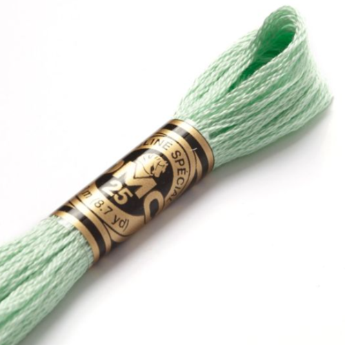Fil à broder main dmc - 955 - vert pâle