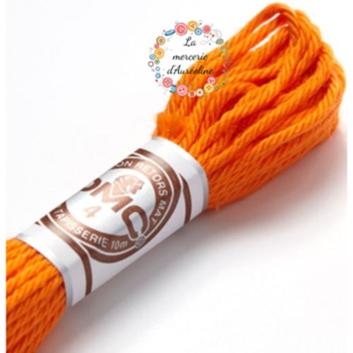 Fils retors mat dmc pour canevas -  n°2947 - orange