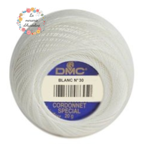 Fil à crochet cordonnet spécial n°30 - blanc