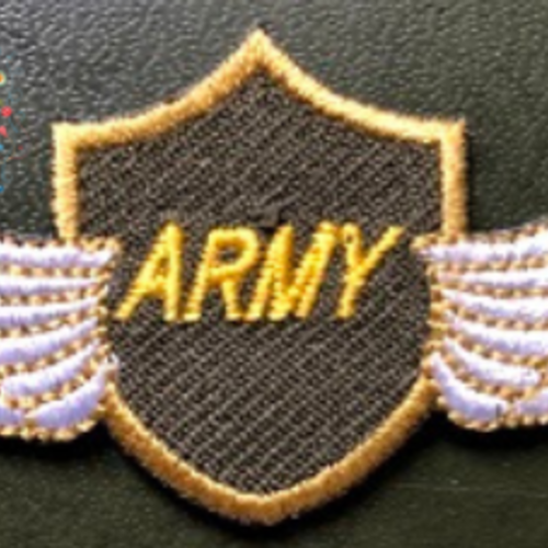 Patch  "army" aux ailes d'or