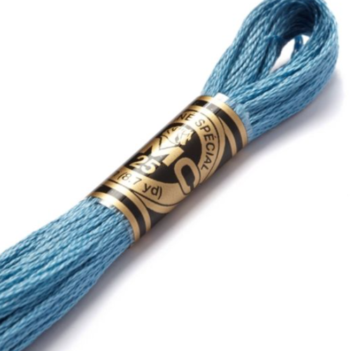 Fil à broder main dmc - 518 - bleu nattier
