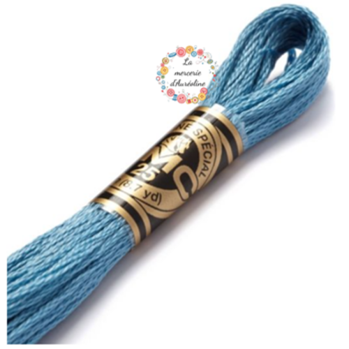 Fil à broder main dmc - 518 - bleu nattier