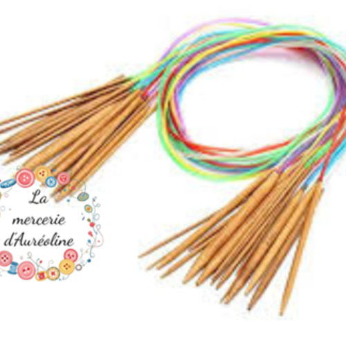 Aiguilles circulaires - bambou -  60cm