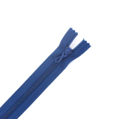 Fermeture éclair non séparable - bleu bugatti  - 12cm