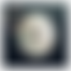 Bouton rond en nacre "cute,cute" - 25mm