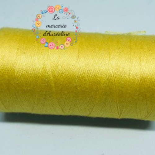 Fil à coudre jaune canari - 1km