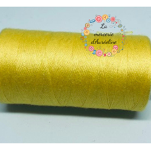 Fil à coudre jaune canari - 1km