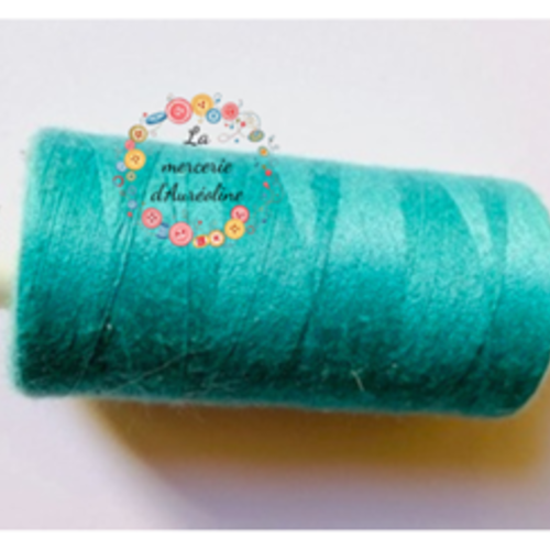 Fil à coudre turquoise - 1km