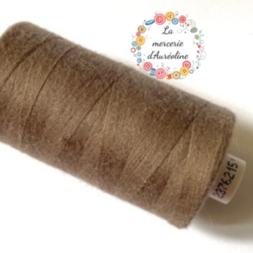 Fil à coudre marron bistre  - 1km