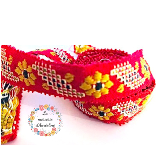 Galon rouge "esprit alsacien"