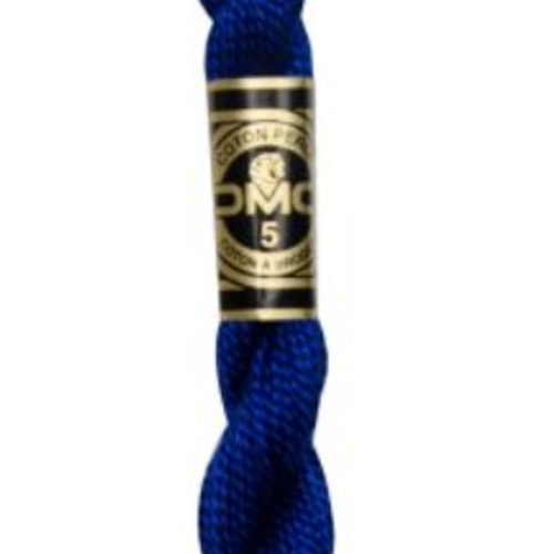 Fils de coton perlé  dmc n°820 - bleu marine