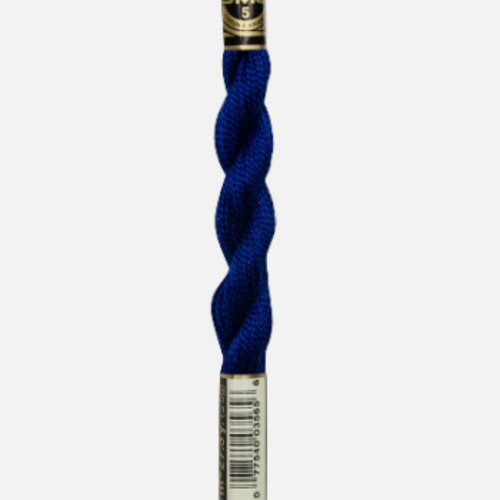 Fils de coton perlé  dmc n°820 - bleu marine