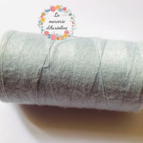 Fil à coudre gris argile - 1km