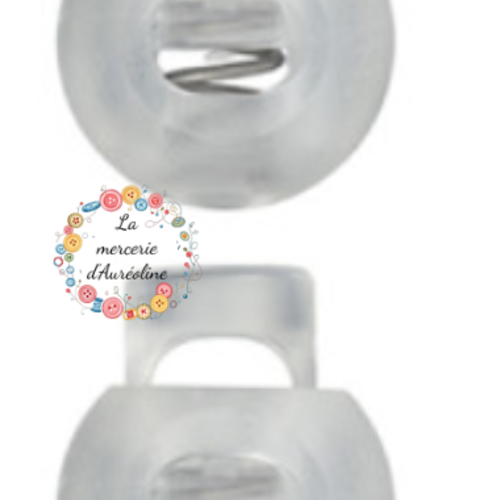 Stop cordon rond transparent x2