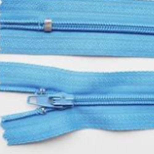 Fermeture éclair bleu clair "garçon" - 25cm