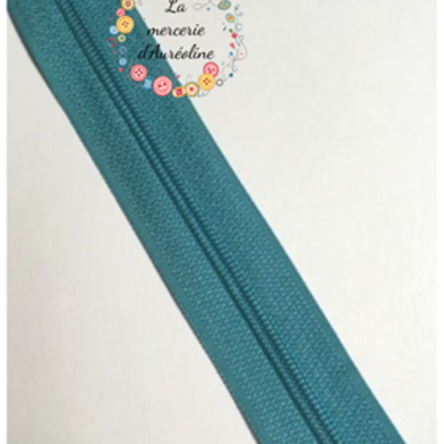 Fermeture éclair bleu pétrole clair - 25cm