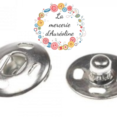 Bouton pression invisible  - 13mm x5