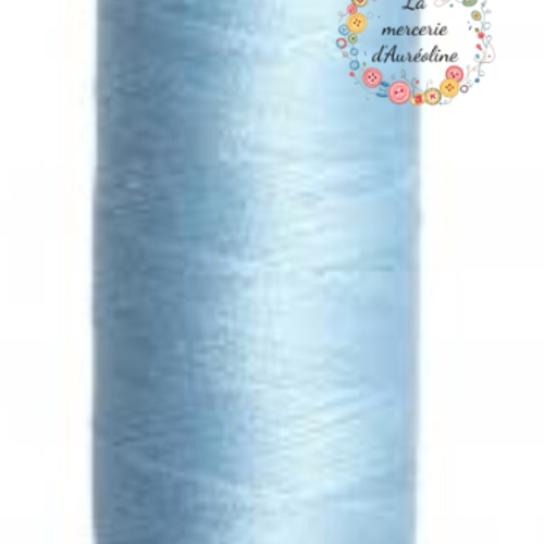 Bobine de fil à coudre bleu layette - 200m