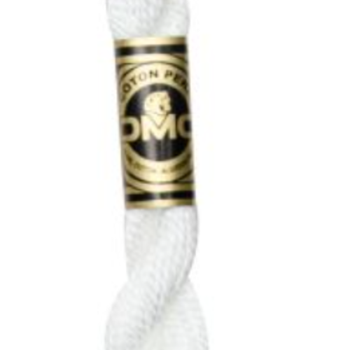 Fils de coton perlé dmc - blanc neige n°5