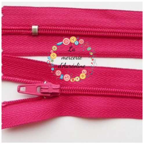Fermeture éclair non séparable -  fuchsia