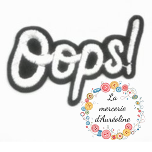 Patch "oops!" - 30mm x 40mm
