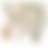 Bouton rond en nacre blanc - 25mm
