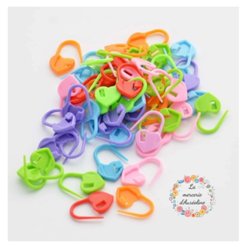 Marqueur de maille cœur x10