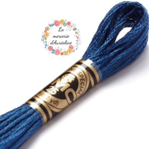 Fil à broder main dmc  n°312 - bleu nuit