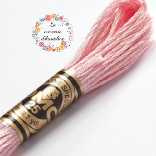 Fil à broder main dmc n°151 - rose guimauve