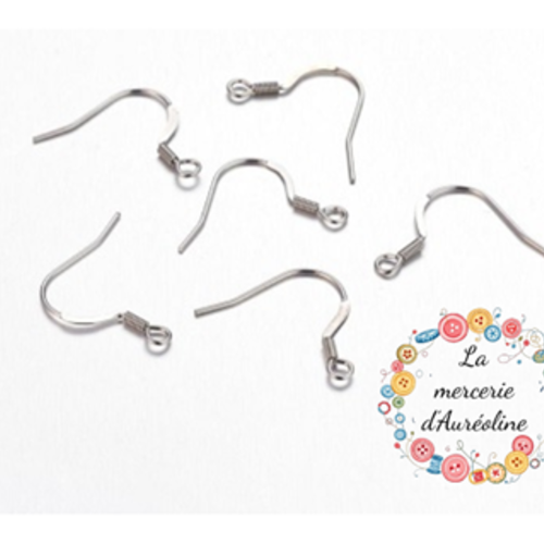 Boucle d'oreille crochet d'oreille en argent 925 x2