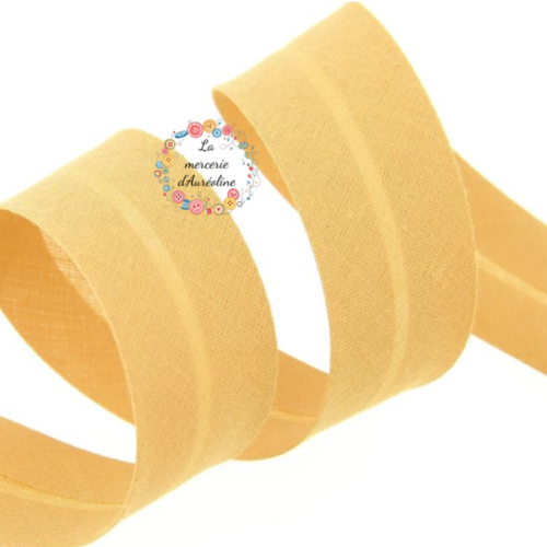 Biais en coton beige - 2cm