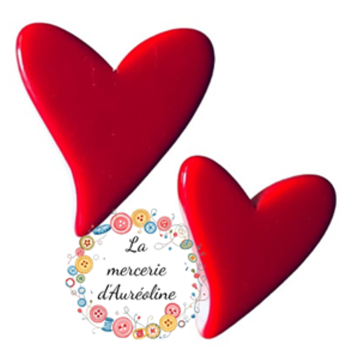 Bouton à pied  "cœur rouge"