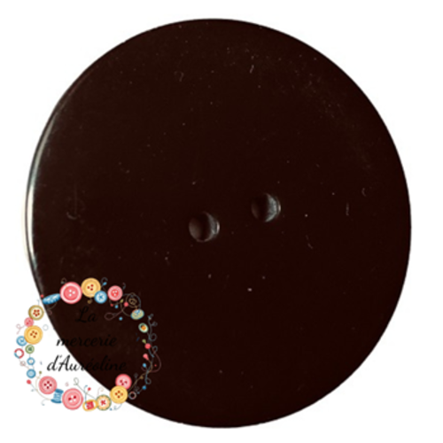 Bouton rond noir - 45mm