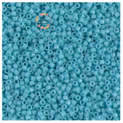 1g de perles miyuki delica 11/0 - db2128 - bleu opaque durocoat